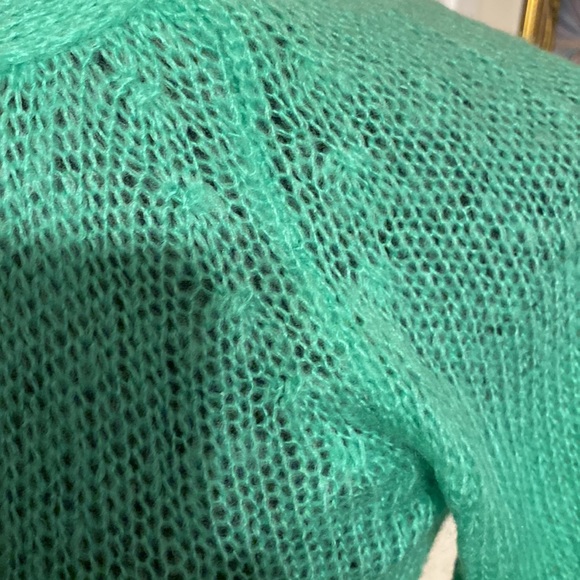 WOODEN SHIPS PAOLA BUENDIA WOMEN,S SWEATER SIZE S/M COLOR GREEN - Picture 7 of 11